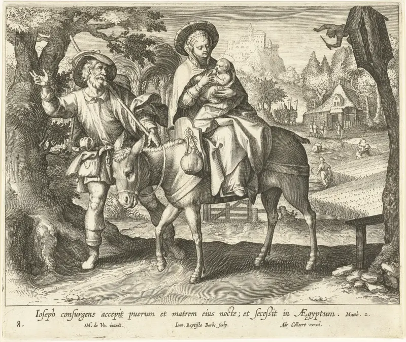 Útěk do Egypta, Maerten De Vos