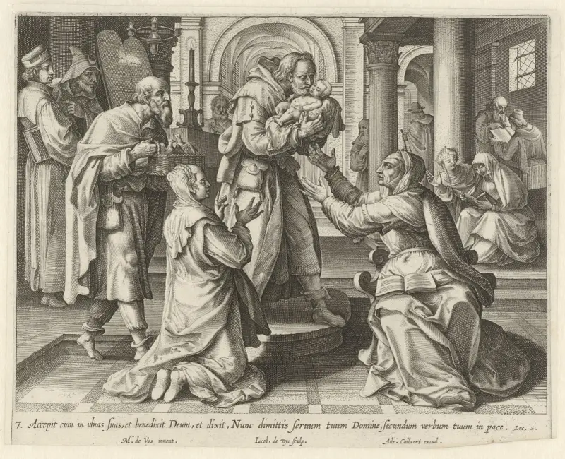Kristi frambärande i templet av Maerten De Vos