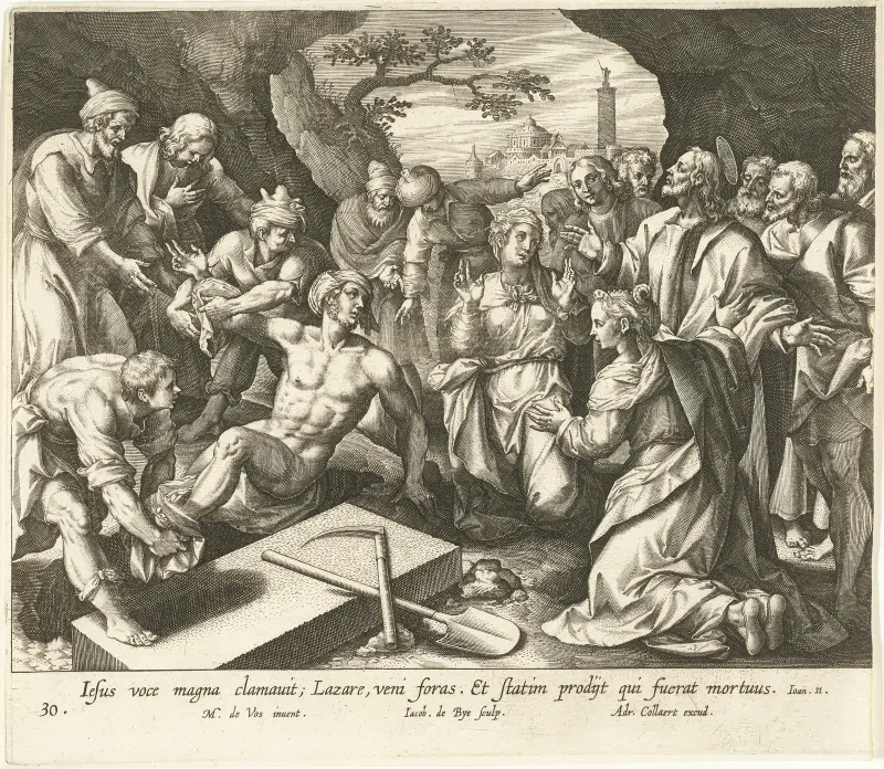 Vzkříšení Lazara, Maerten De Vos
