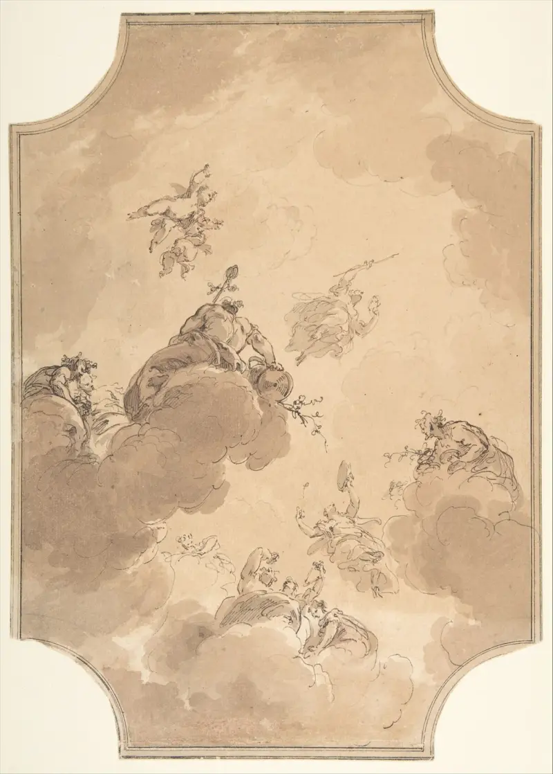 Takdekoration (tidigt 1700-tal) av Jacob de Wit
