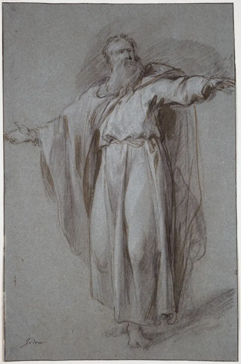 Figurstudie; Mose av Jacob de Wit