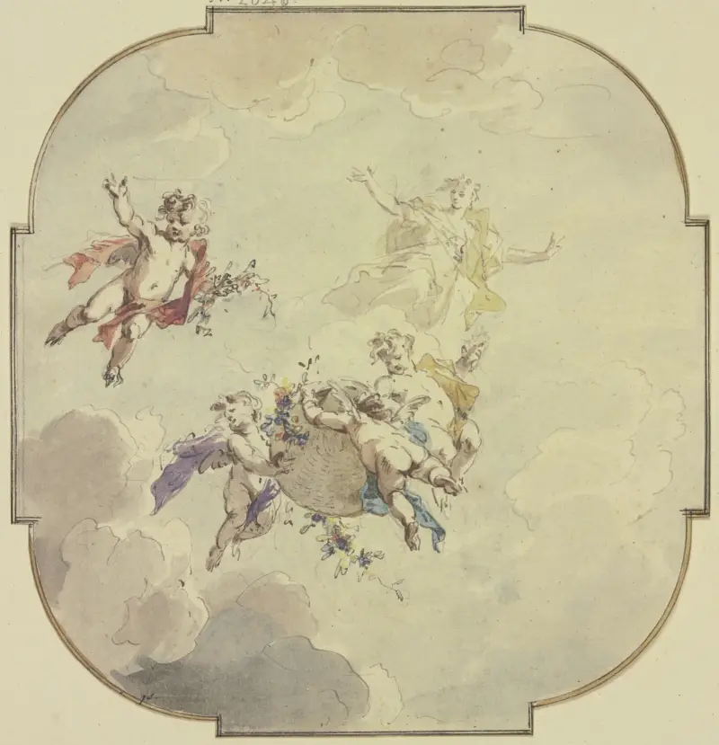 Flora a putti, Jacob de Wit