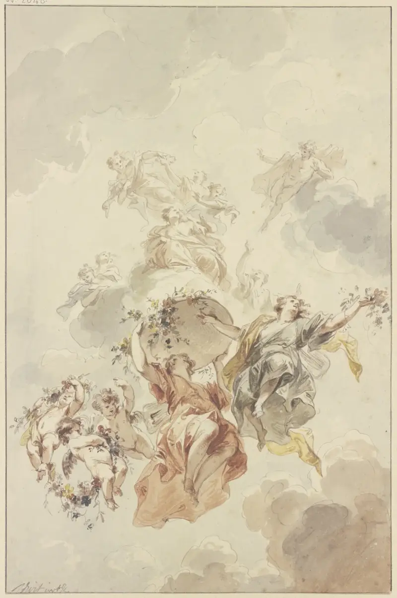 Flora och Zephyr av Jacob de Wit