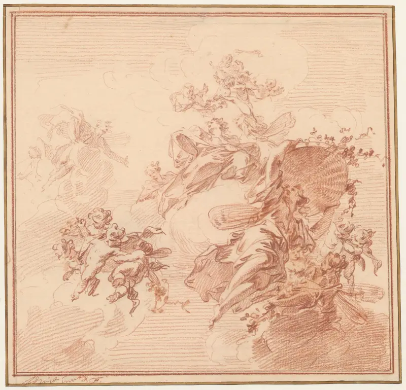 Flora and Zephyr av Jacob de Wit