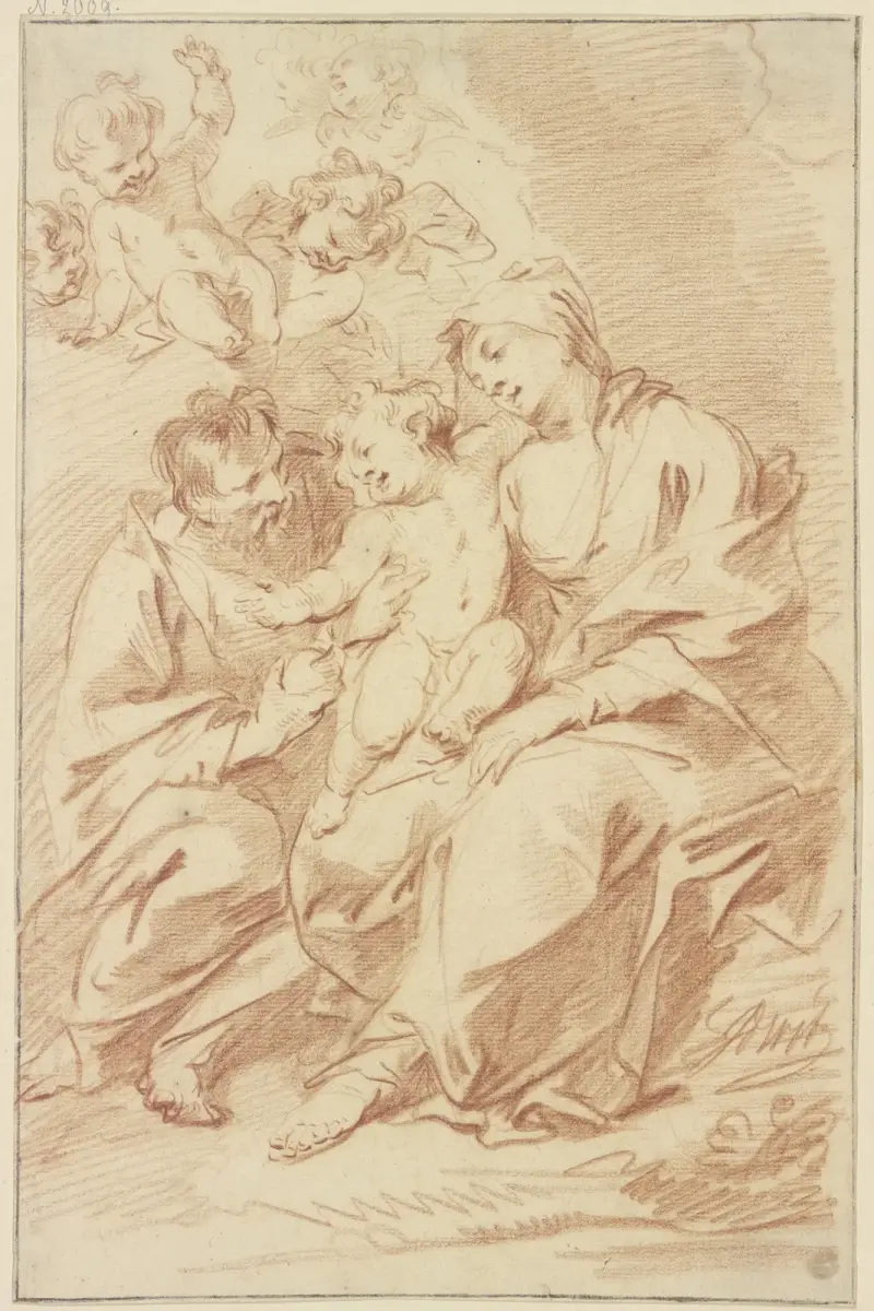 Den heliga familjen av Jacob de Wit