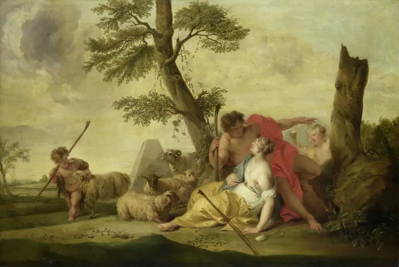 Paris och Oenone av Jacob de Wit