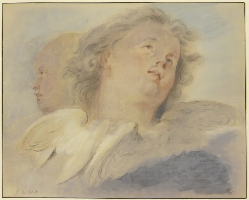 Dvě andělské hlavy, Jacob de Wit