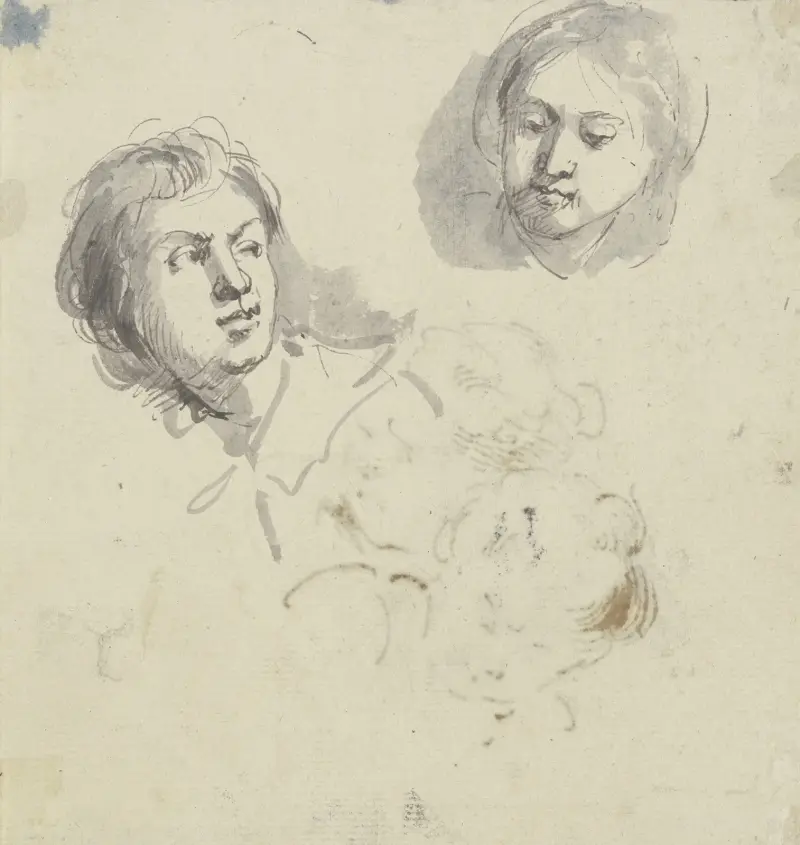 Zwei Köpfe von Jacob de Wit