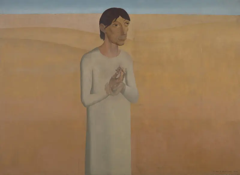 Christ in the desert av Gustave Van de Woestijne