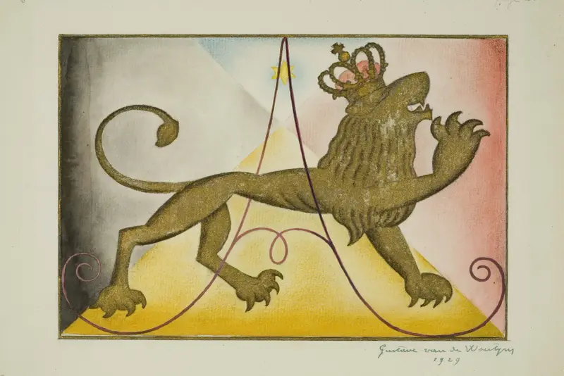 Ukoronowany lew, Gustave Van de Woestijne