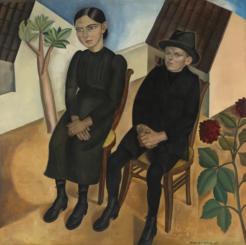 Gaston and his Sister av Gustave Van de Woestijne