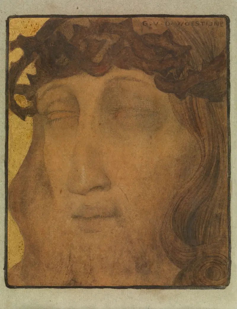 Kristus med törnekrona av Gustave Van de Woestijne