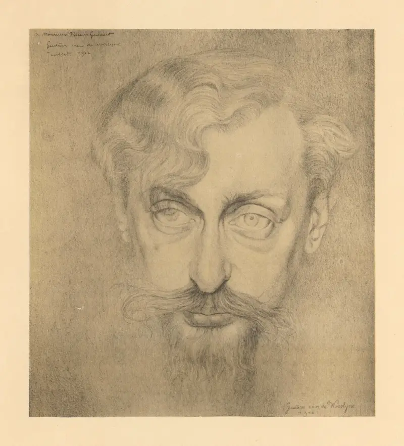 Porträtt av Hippolyte Fierens-Gevaert (1870–1926) av Gustave Van de Woestijne