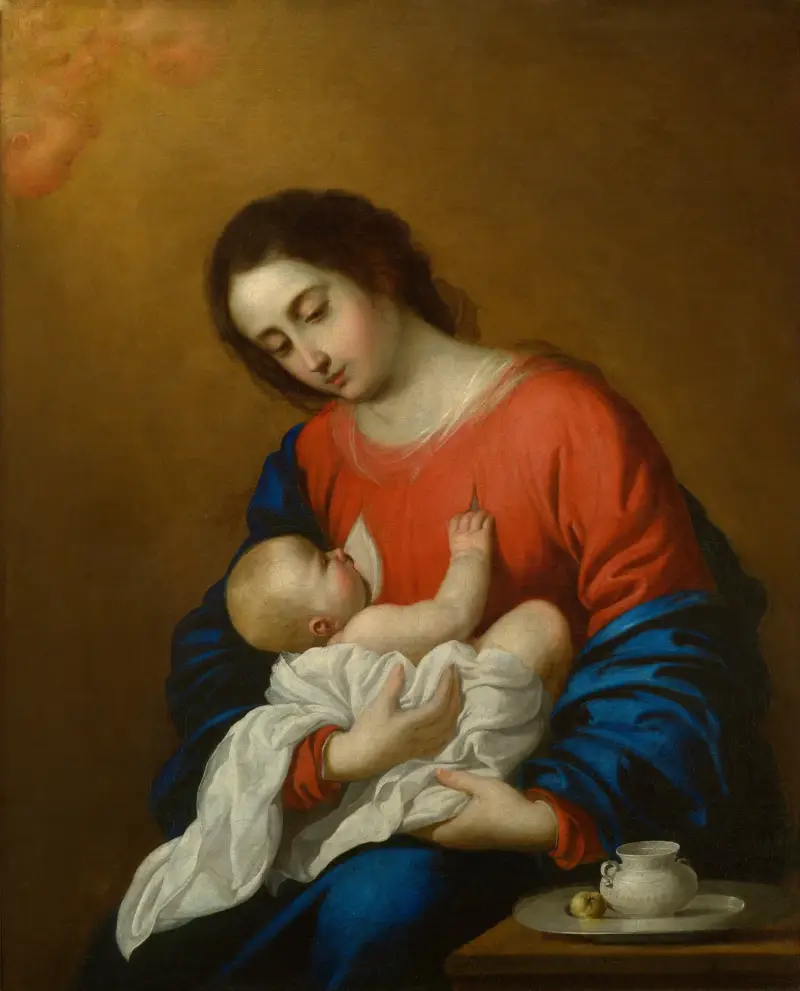 Madonna And Child av Francisco de Zurbarán