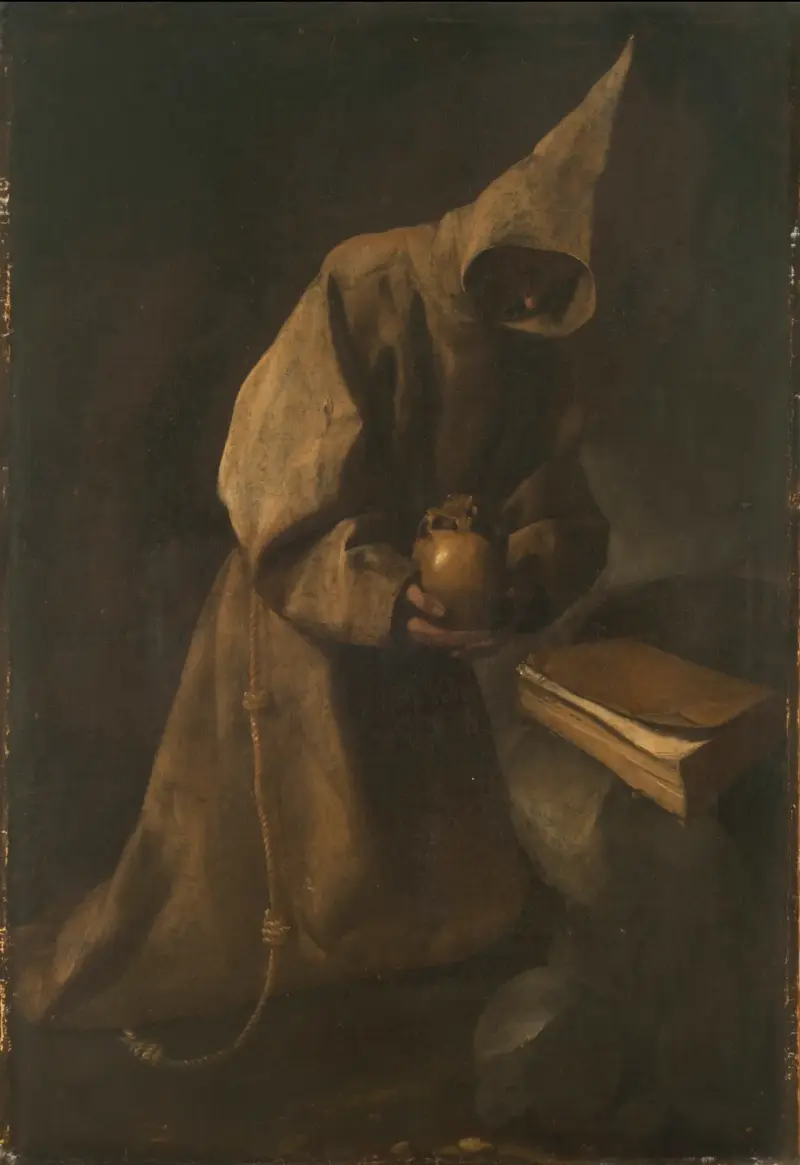 Svatý František v meditaci, Francisco de Zurbarán