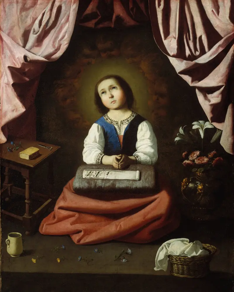 Die junge Jungfrau von Francisco de Zurbarán