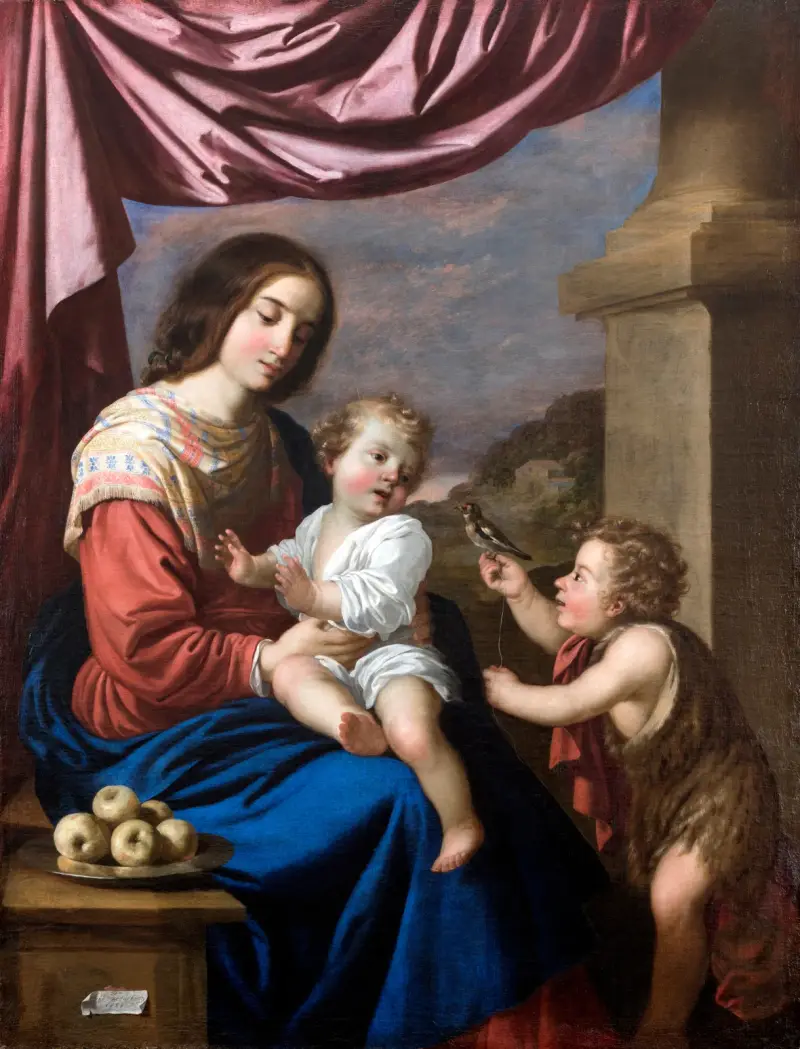 Virgin and Child with Saint John av Francisco de Zurbarán