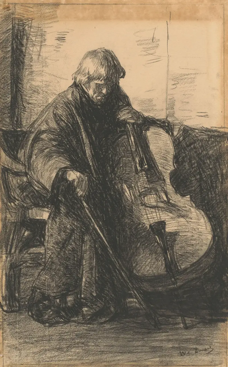 Violoncellista, Willem de Zwart