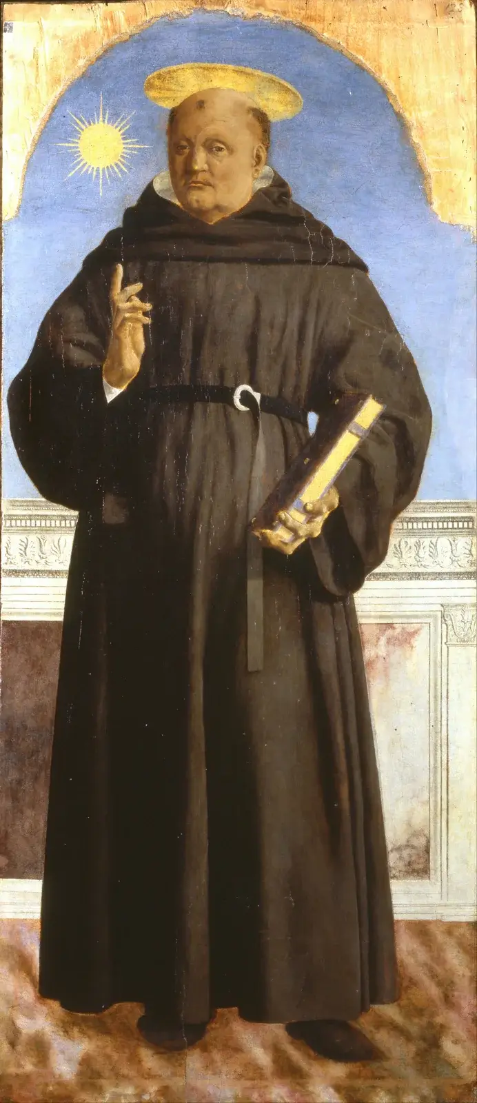 Saint Nicholas of Tolentino av Piero Della Francesca