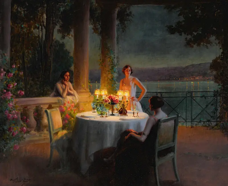A candlelit dinner av Delphin Enjolras
