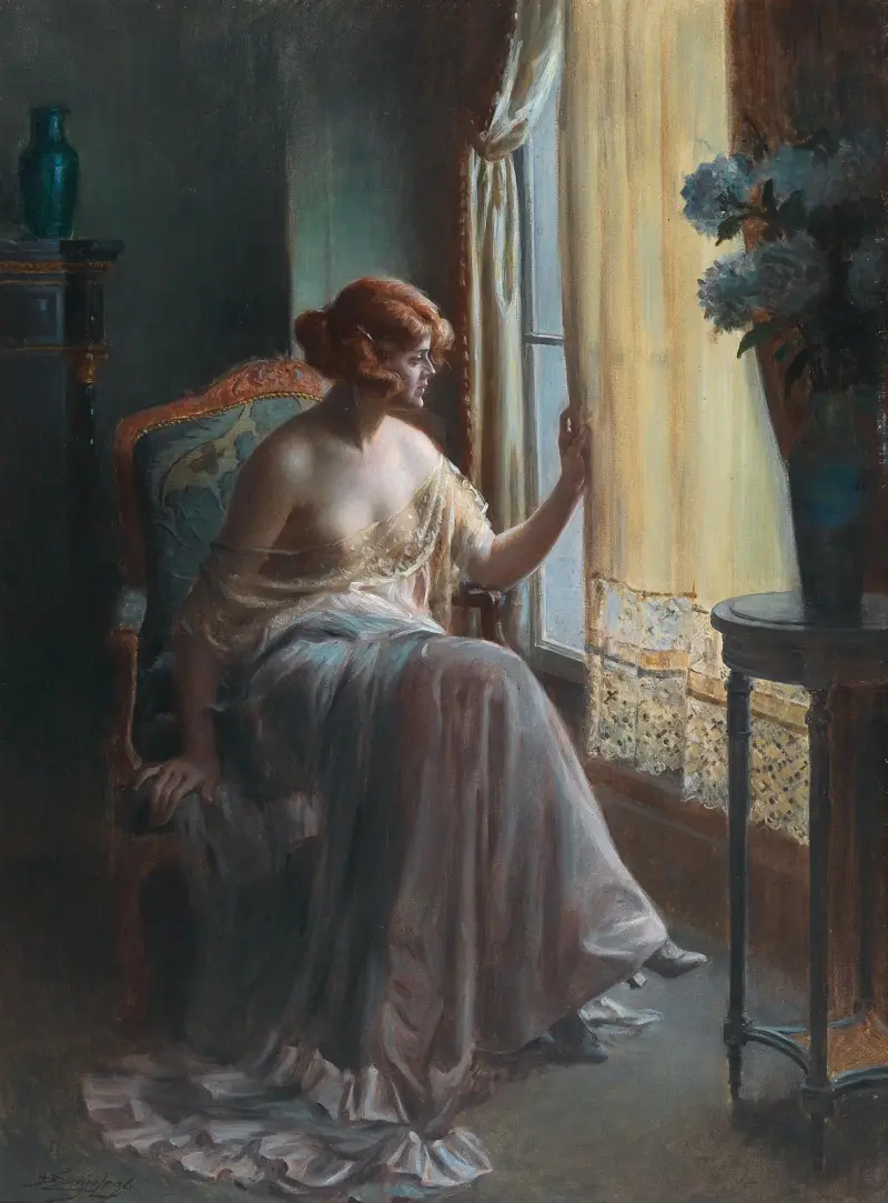 Lady in the Boudoir av Delphin Enjolras