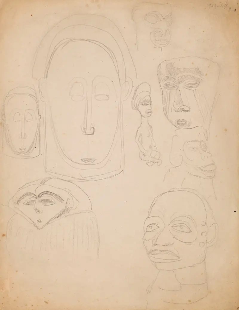 African Masks av Frits van den Berghe