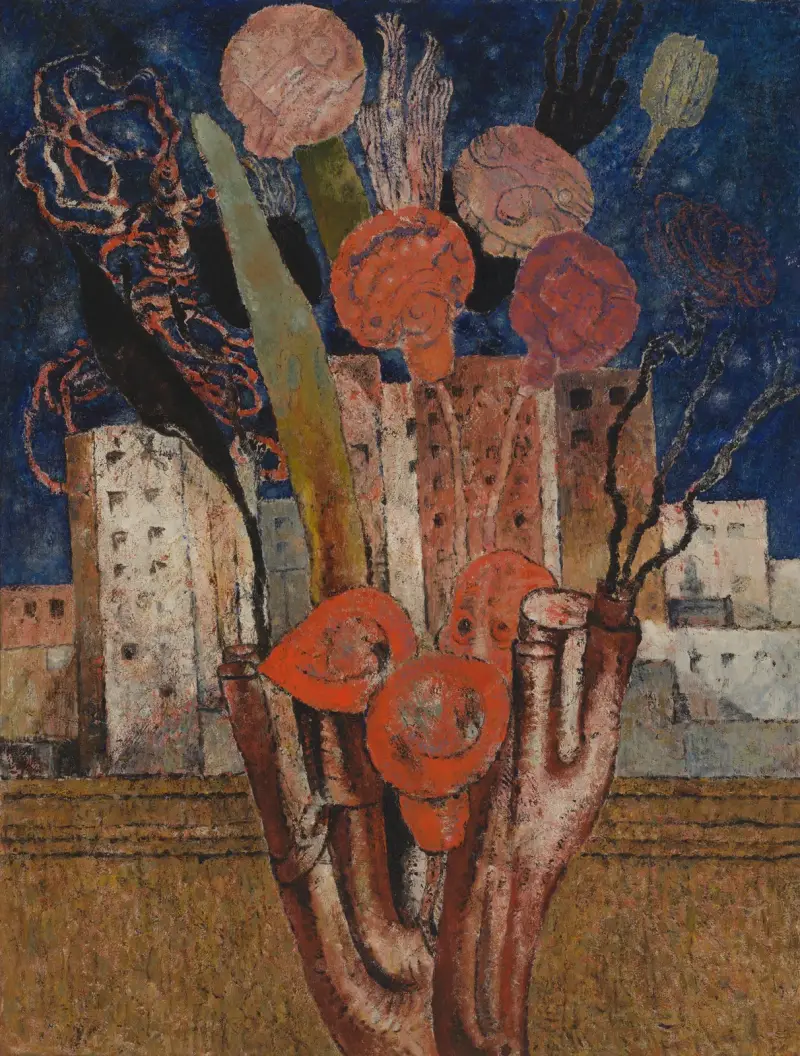 Kwiaty nad miastem, Frits van den Berghe