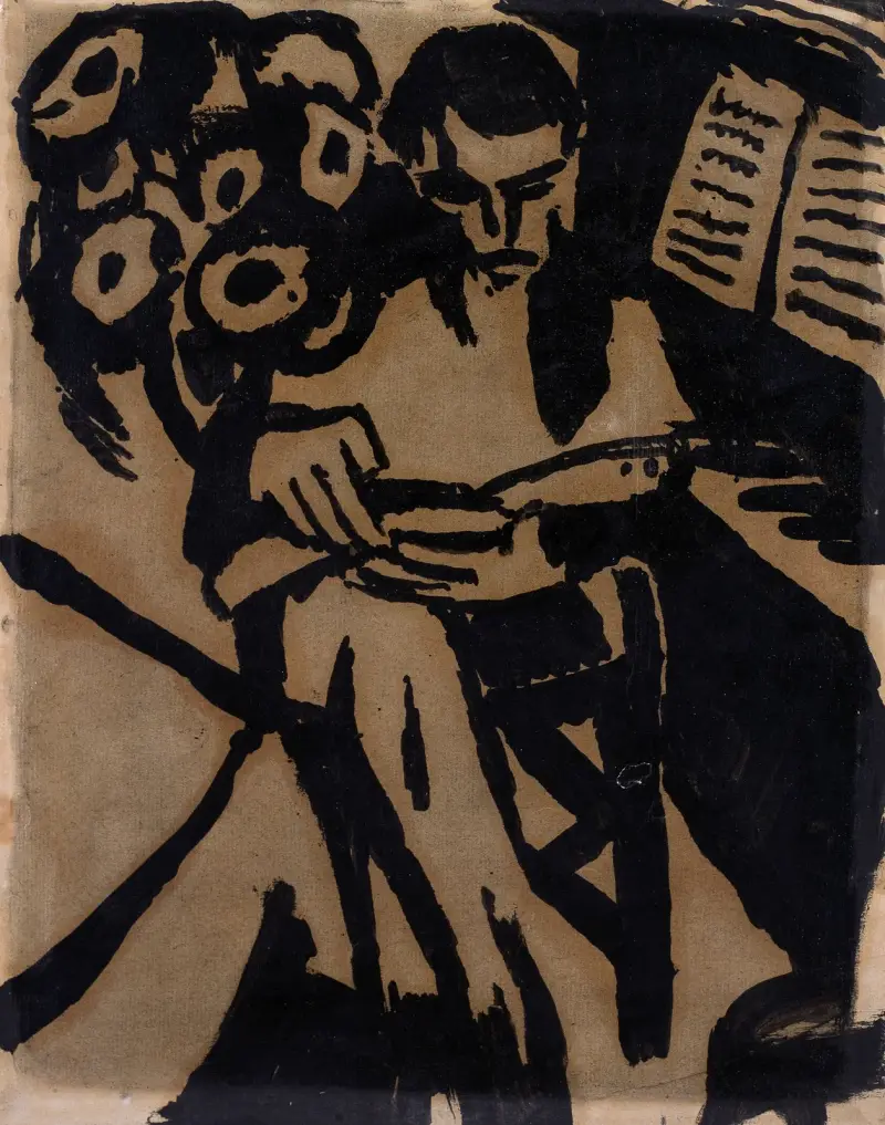 Musikälskaren (Viktor De Knop) av Frits van den Berghe