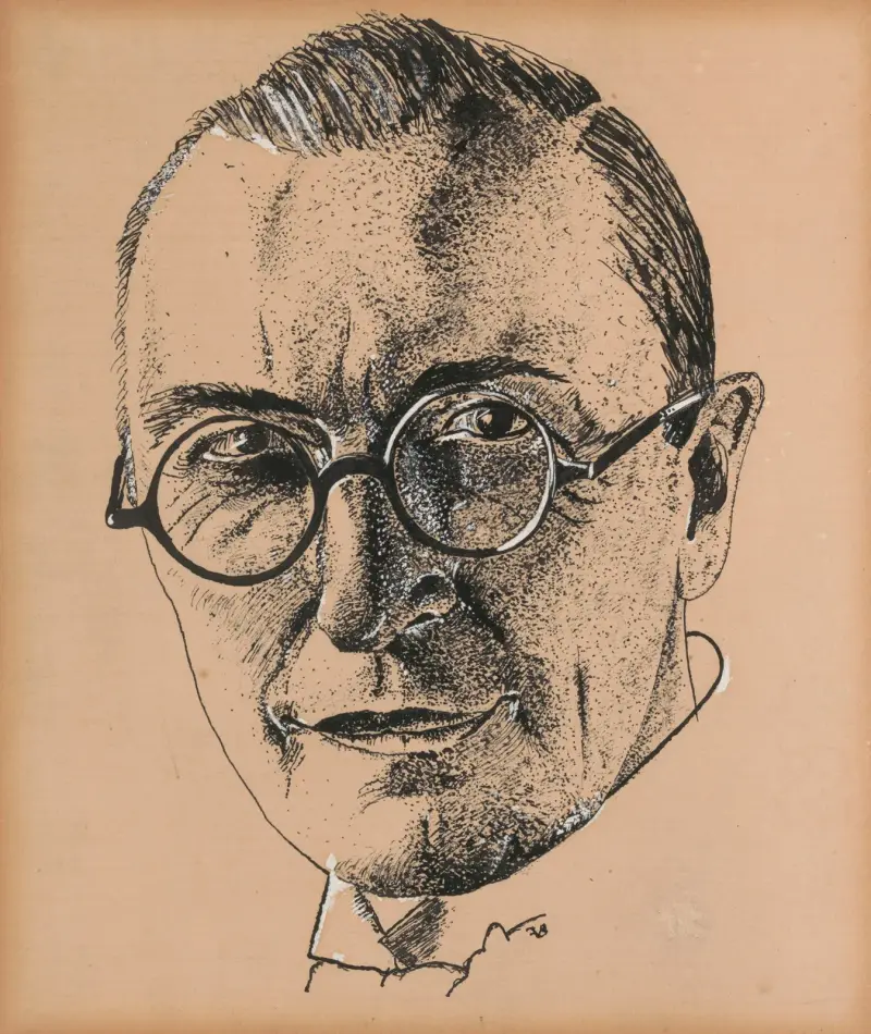 The Writer Herman Teirlinck av Frits van den Berghe