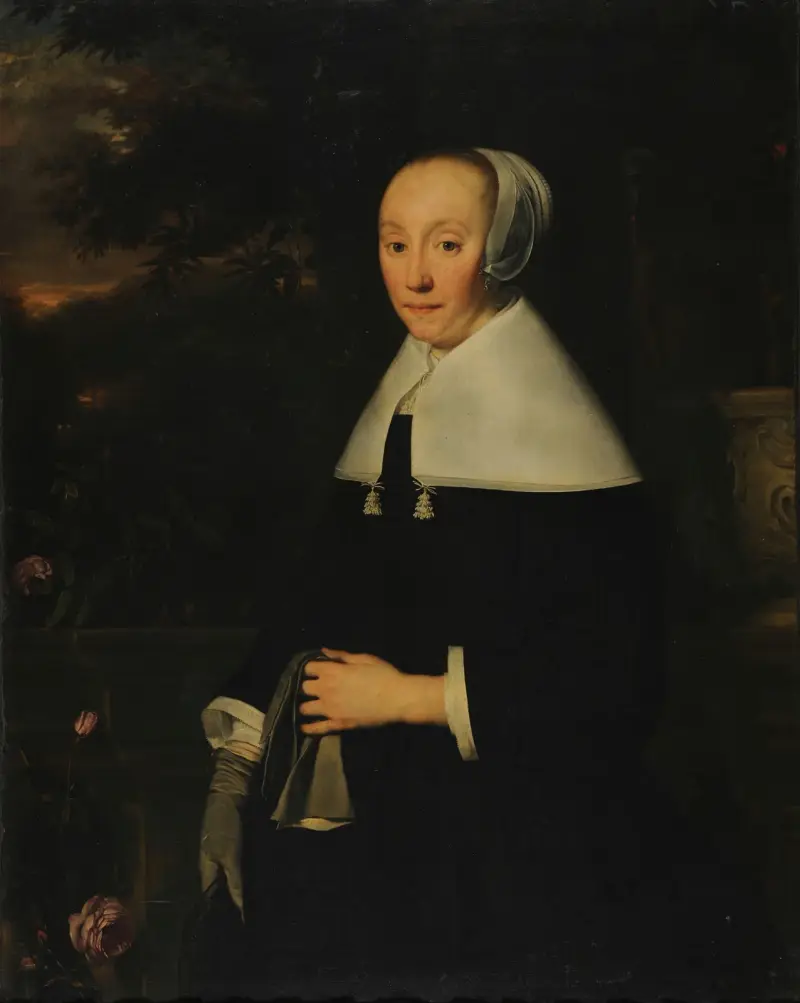 Portrait of a woman, 1665 av Bartholomeus van der Helst