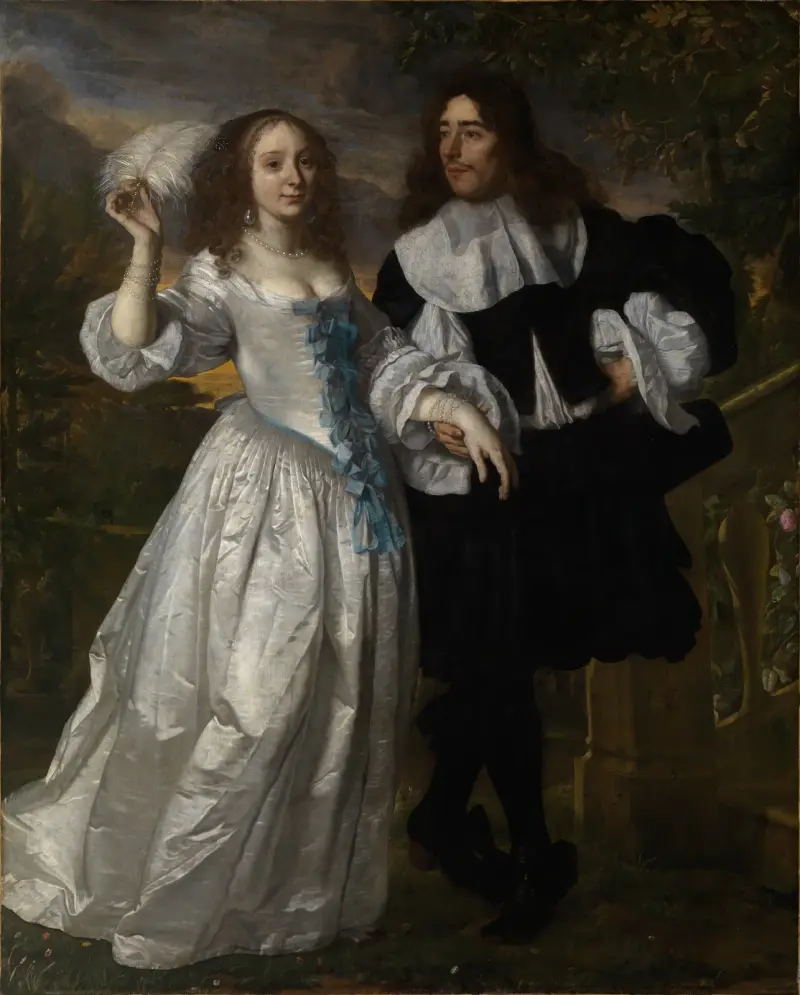 Young patrician couple av Bartholomeus van der Helst