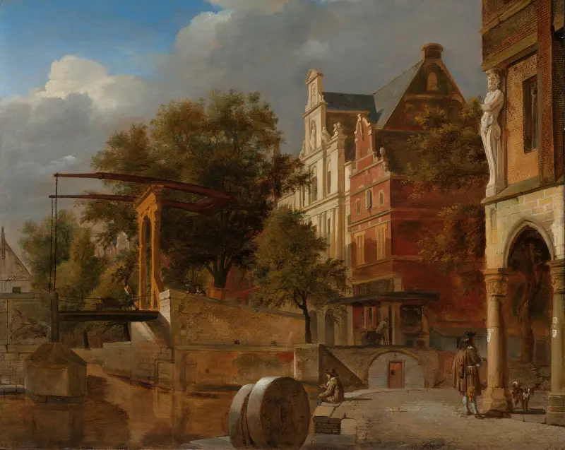 Die Zugbrücke von Jan van der Heyden