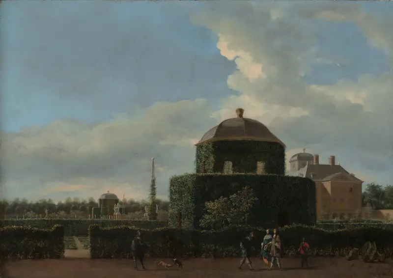 The Huis ten Bosch at The Hague and Its Formal Garden (View from the East), 1668 – nr 2 av Jan van der Heyden