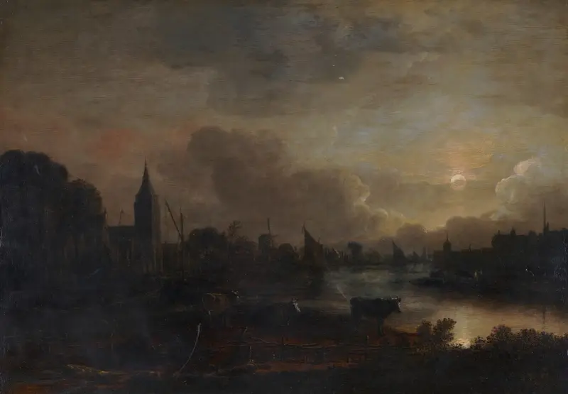 Měsíční krajina, Aert van der Neer