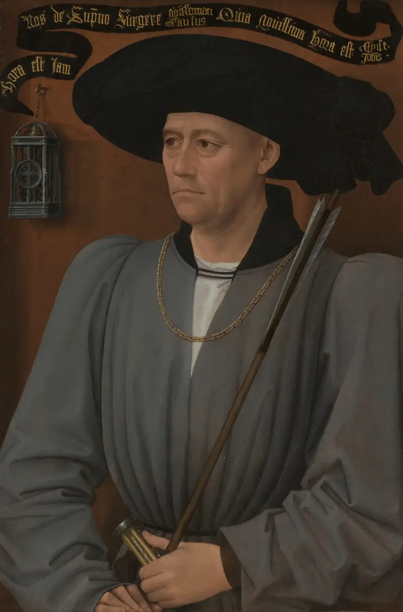 Portrait of a Tournament Judge av Rogier van der Weyden