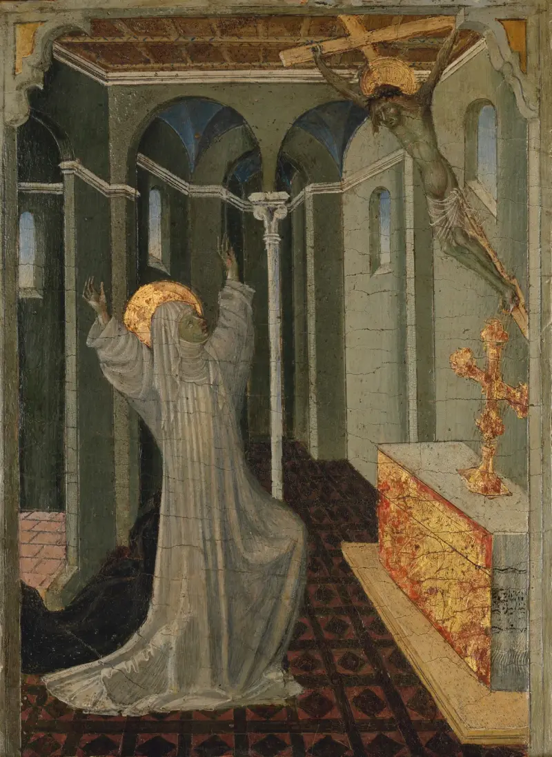 Saint Catherine of Siena Receiving the Stigmata av Giovanni di Paolo