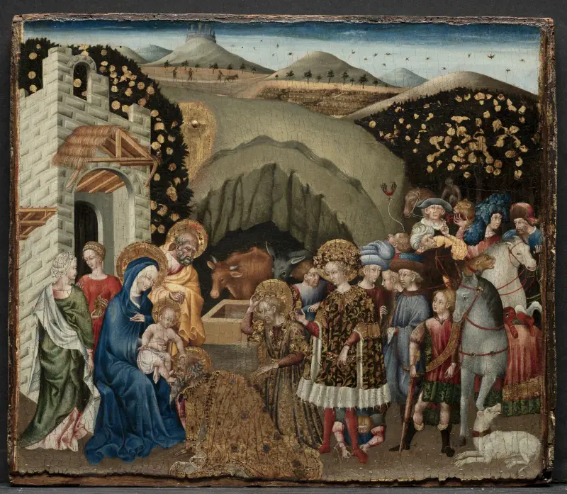 The Adoration of the Magi, 1440 av Giovanni di Paolo