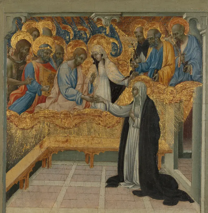 The Mystic Marriage of Saint Catherine of Siena av Giovanni di Paolo
