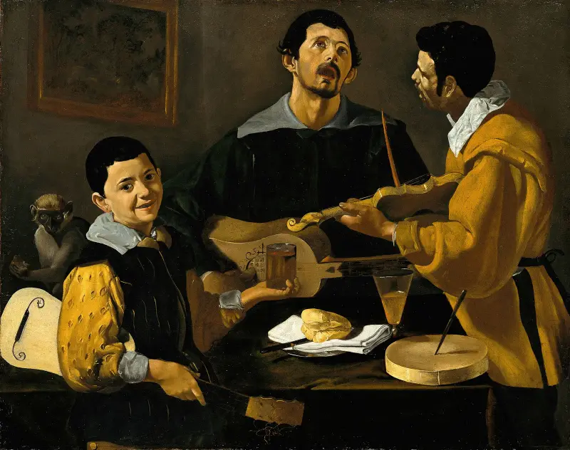 Tři hudebníci, Diego Velázquez