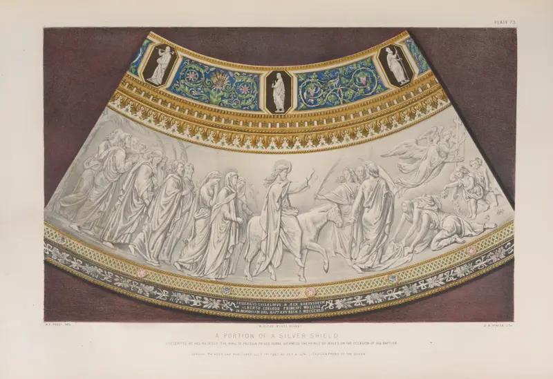 A portion of a silver shield av Matthew Digby Wyatt