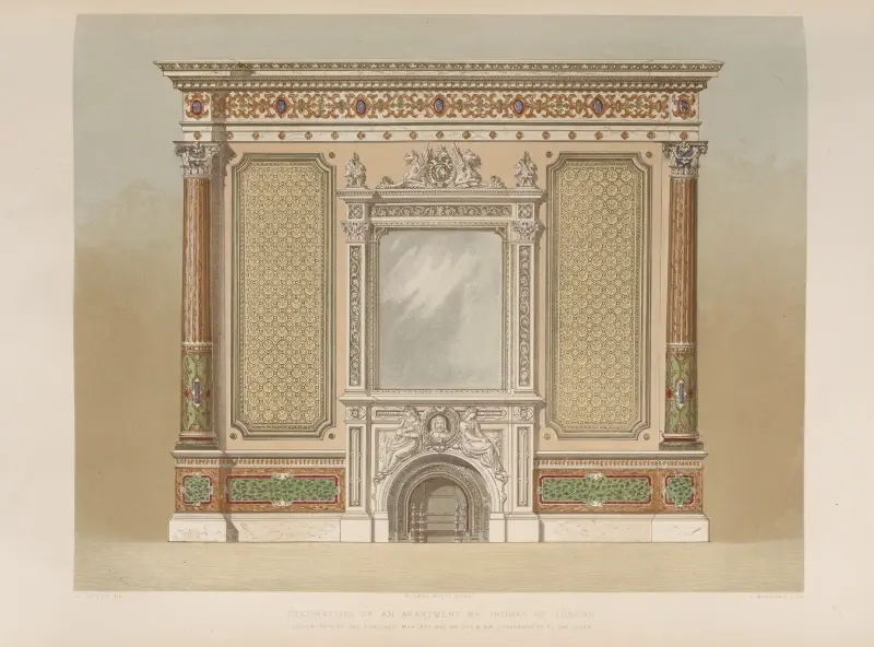 Dekoration einer Wohnung von Matthew Digby Wyatt