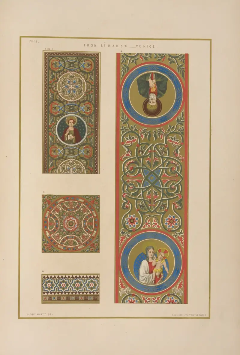 Abb. 1–4. Aus der Markuskirche, Venedig von Matthew Digby Wyatt
