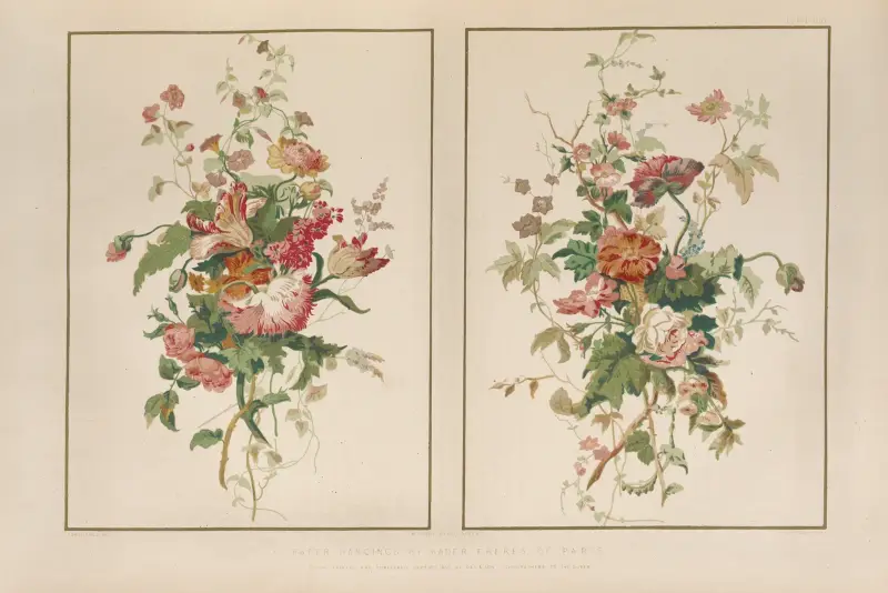 Papiertapeten von Mader fréres aus Paris von Matthew Digby Wyatt