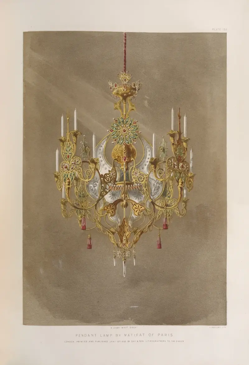 Pendant lamp by Matifat of Paris av Matthew Digby Wyatt