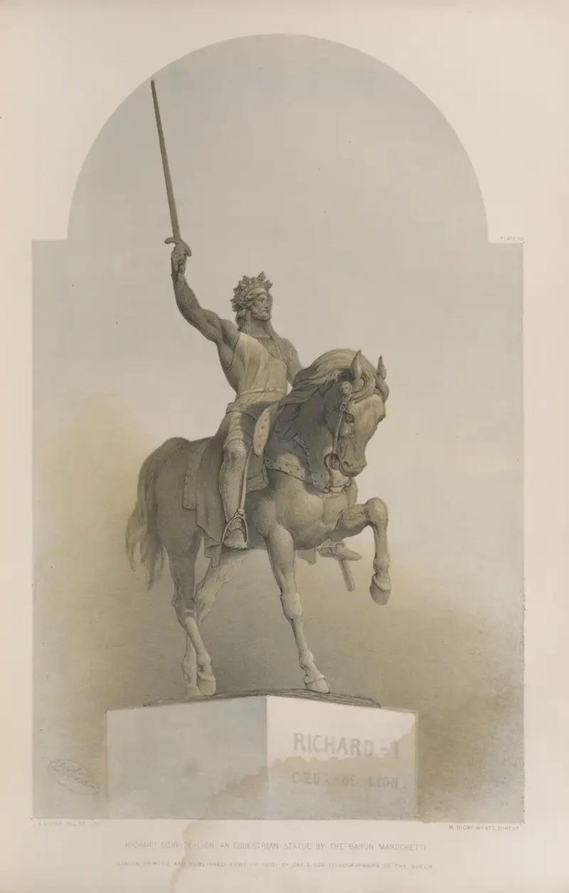 Richard cœur-de-lion, an equestrian statue av Matthew Digby Wyatt