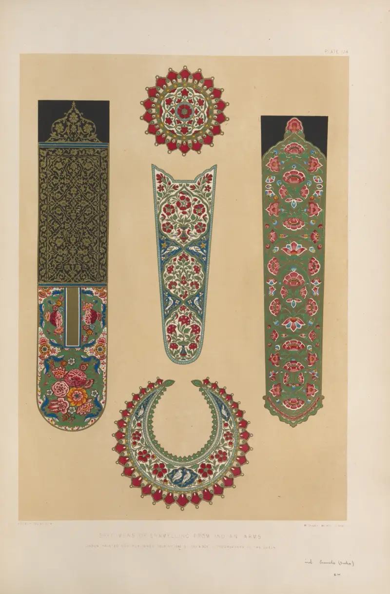 Specimens of enamelling from Indian arms av Matthew Digby Wyatt