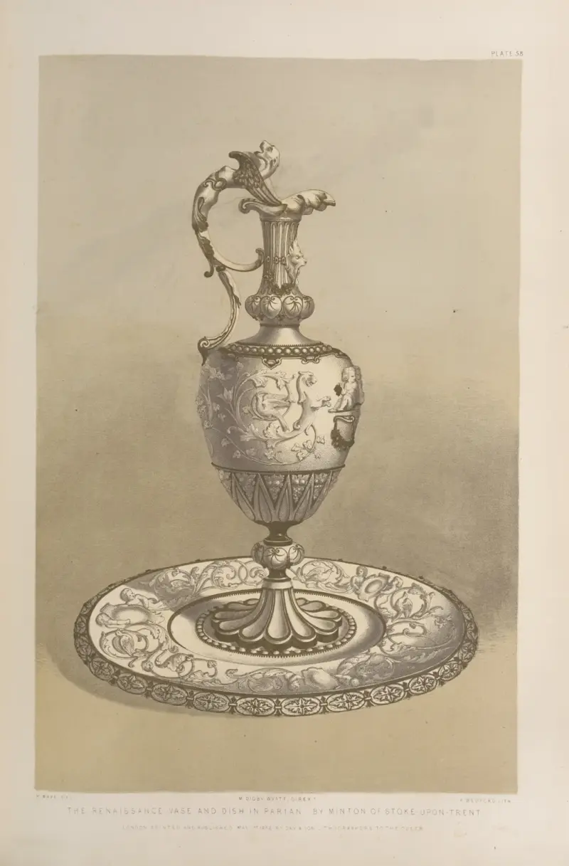 Renaissancen-Vase und Schale in Parian von Matthew Digby Wyatt