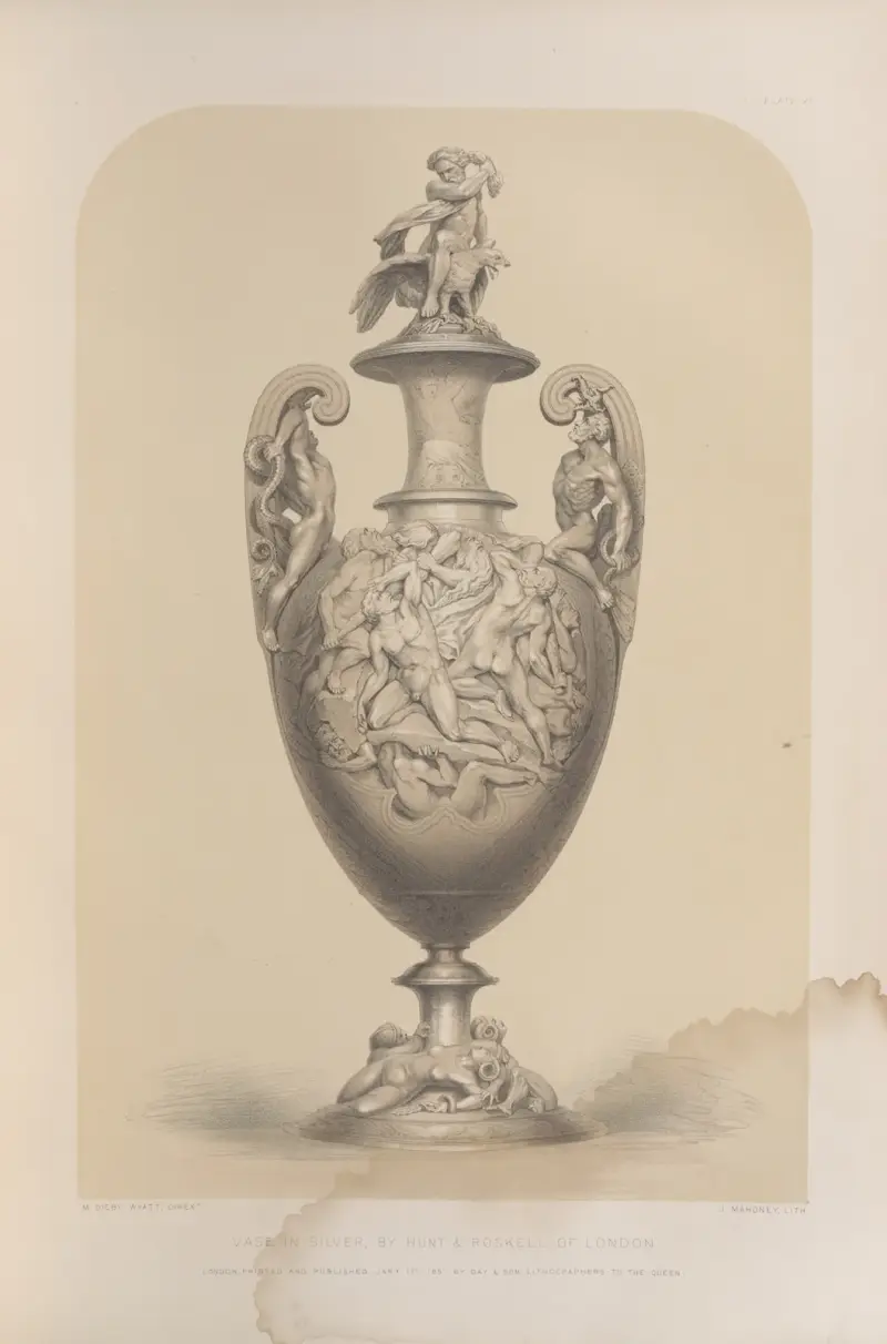 Vase in Silber von Matthew Digby Wyatt