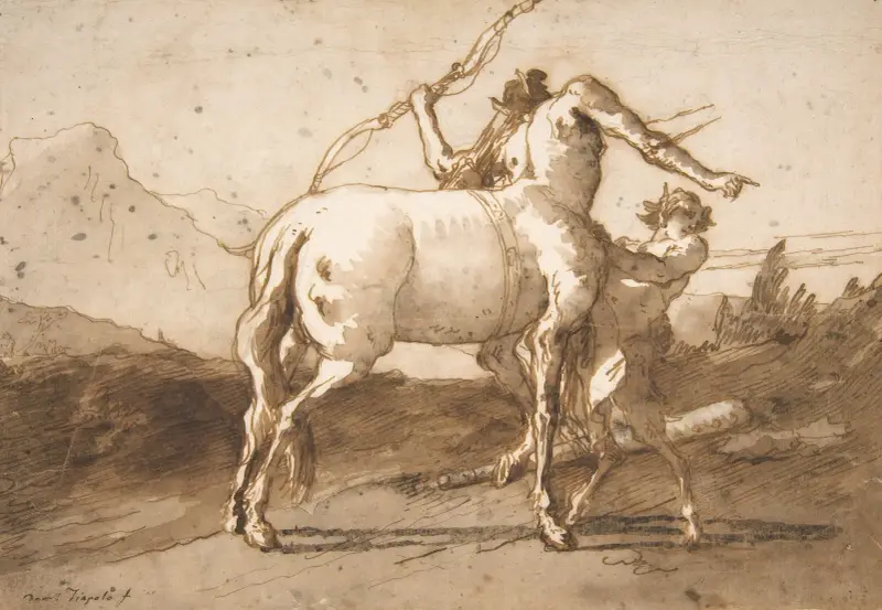 En kentaur och en satyr av Giovanni Domenico Tiepolo