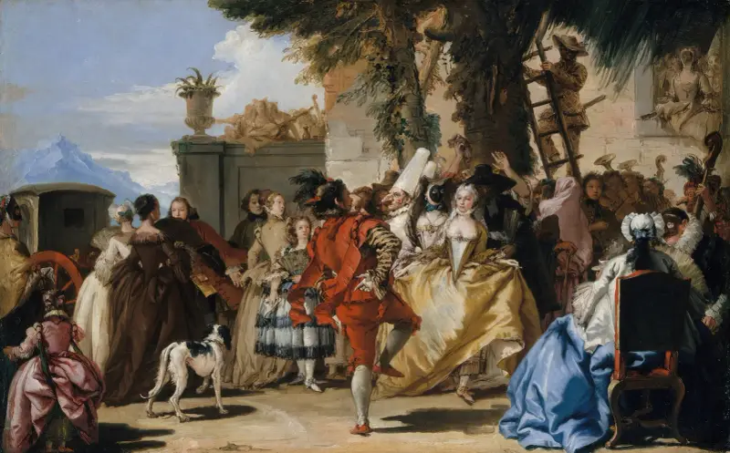 En dans på landet av Giovanni Domenico Tiepolo